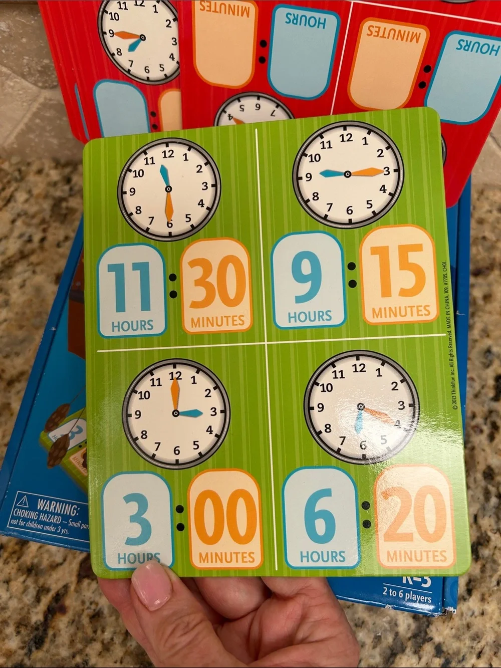 ThinkFun Zingo! Time-telling Game - Red